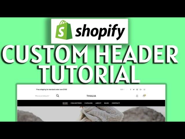 How To Add Custom Header In Shopify 2023 | Full Guide!(2023)