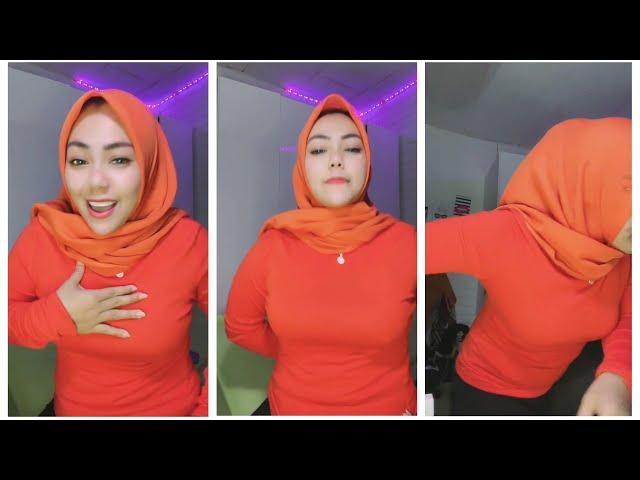 BEAUTIFUL RHEAA MUTSS ORANGE HIJAB STYLE RECOMMEND 2021 18-1923