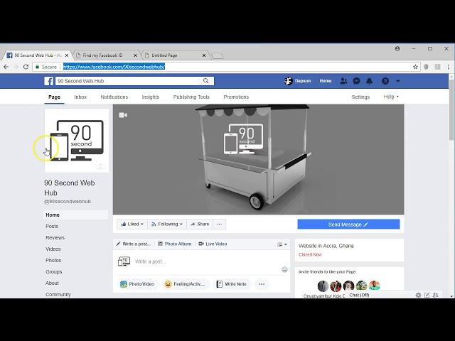 How to create a facebook widget in 90 Second Web Builder