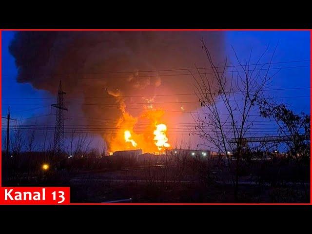 Ukrainian drones launched large-scale attack on Russia's Kursk region – Oil base engulfed in flames