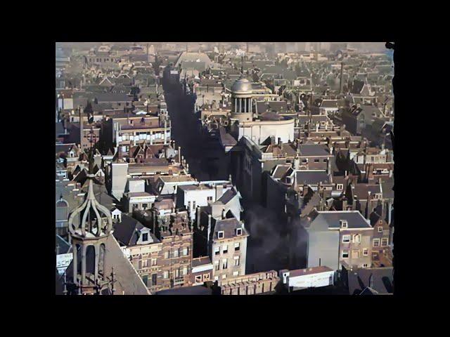 Rotterdam, unieke beelden van voor WO II (rond 1930) in kleur! [A.I. enhanced & colorized]