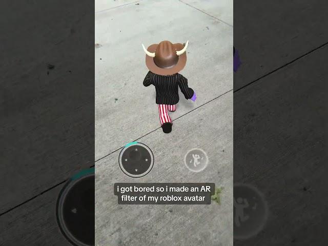 i turned my roblox avatar into an AR filter