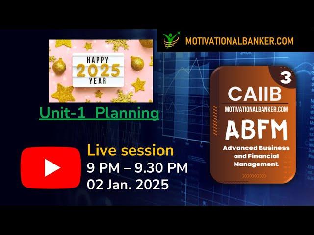 CAIIB-ABFM Live Class -02 Jan.2025 @9 PM