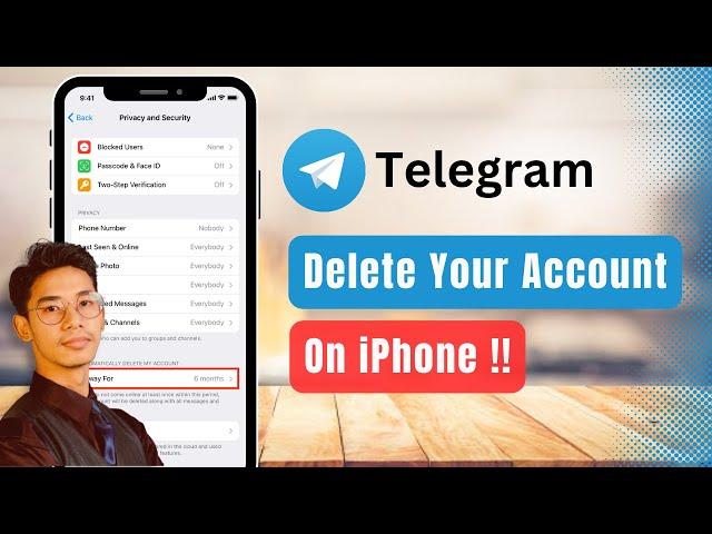 How to Delete Telegram Account on iPhone !