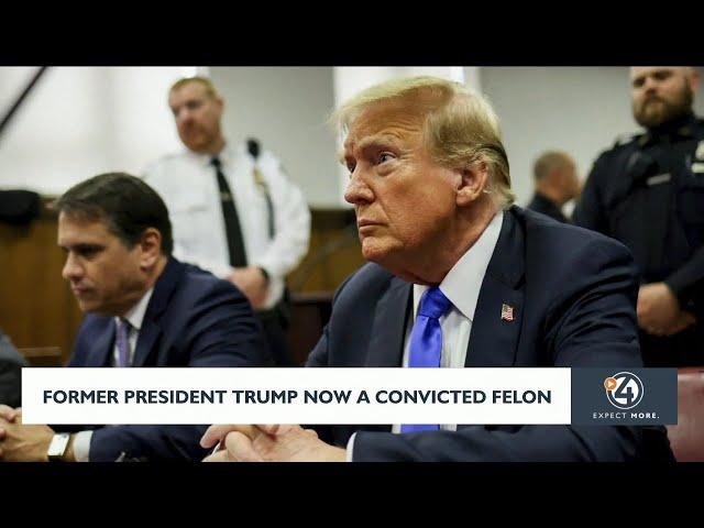 Former President Trump now a convicted felon