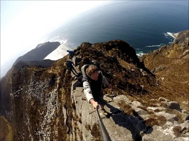 The real 'one man's pass' - Slieve League, Donegal