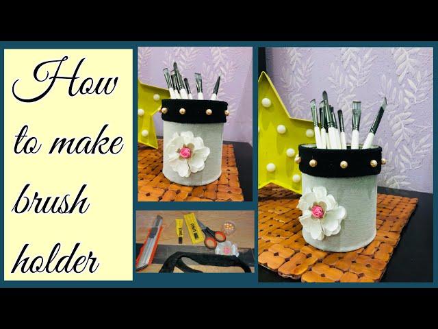 How to make brush holder | DIY | Recycle Tin | creativity | Artista by nimii