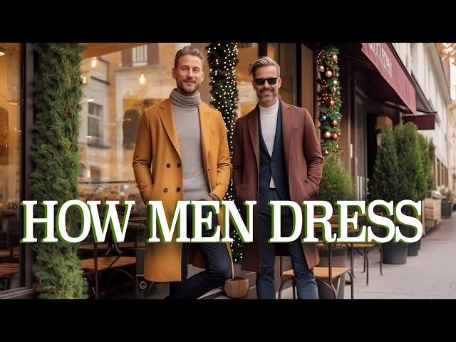 Chic Men's Street Style in London Fashion Trends