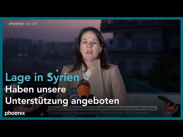 Syrien: Statement von Außenministerin Annalena Baerbock aus Damaskus | 03.01.25