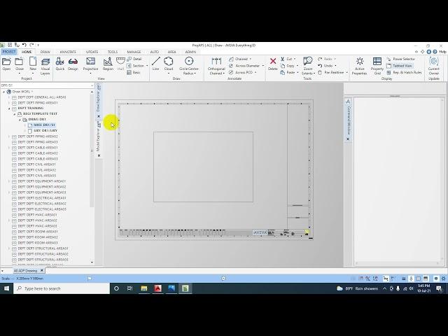 AVEVA E3D - HOW TO MAKE TEMPLATE DRAWING - DRAW MODULE