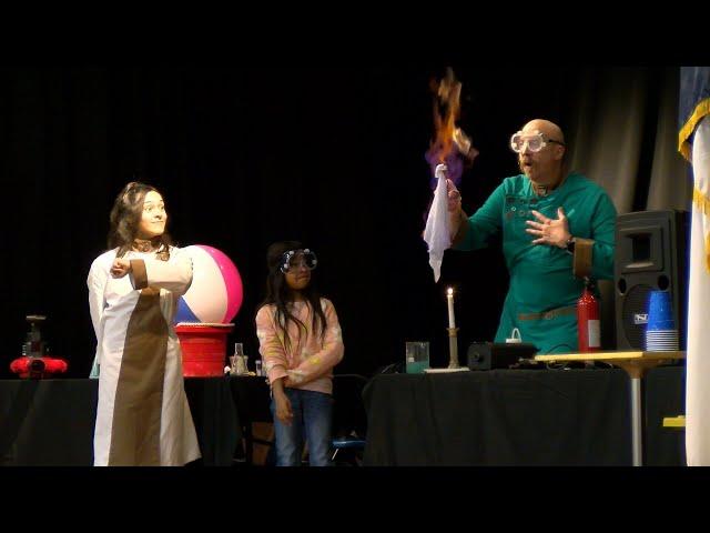 The Science Wizard Visits Clemmons Elementary