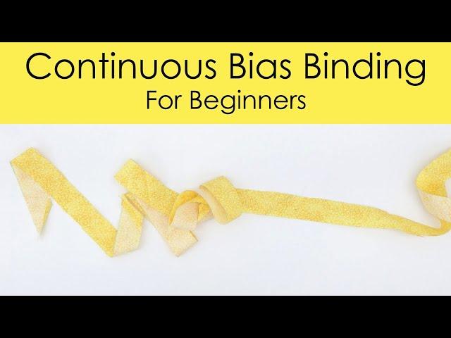 How to Make Continuous Bias Binding / Tape for Beginners - Detailed Instructions - Use Scrap fabric