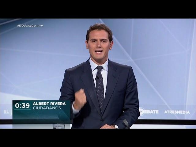 Debate a 4 Atresmedia: Minuto final Albert Rivera