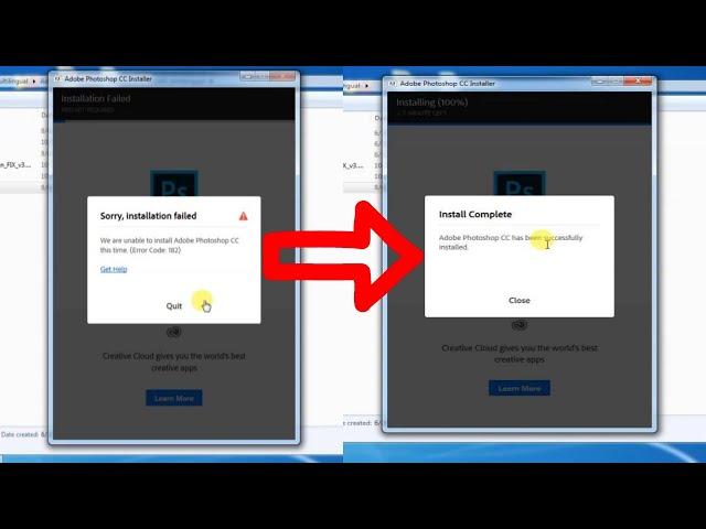Photoshop cc 2019, Sorry, installation failed