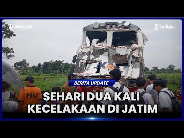 DALAM SEHARI, TERJADI DUA KALI KECELAKAAN KERETA DI JAWA TIMUR