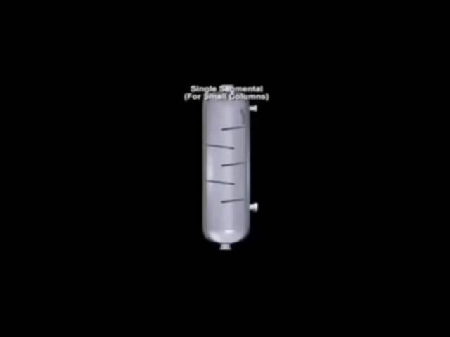 Vapor/Liquid Flow in a Baffle Column Demonstration