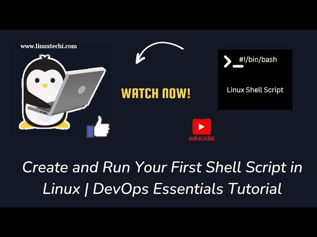 Create and Run Your First Shell Script in Linux | DevOps Essentials Tutorial