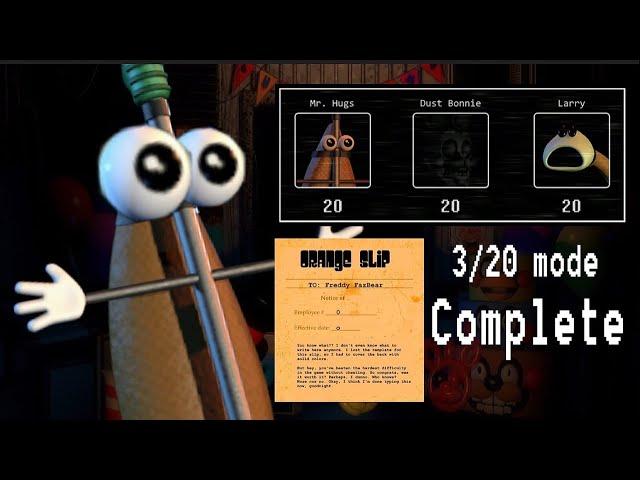 3/20 MODE COMPLETE! ALL MAX || Five Nights With Mr. Hugs (& Friends)