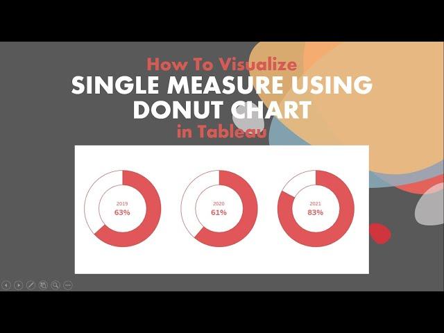 How To Visualize Single Measure Using Donut Chart In Tableau