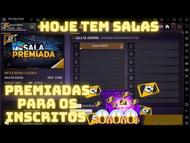   SALAS VALENDO DIMA AGORA! free fire ao vivo 