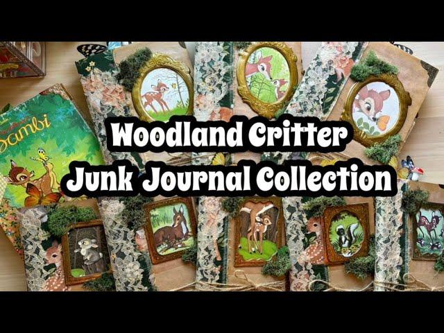 NEW Junk journal Collection / Handmade Journal Flip Through / Fall Theme Vintage Style Journals