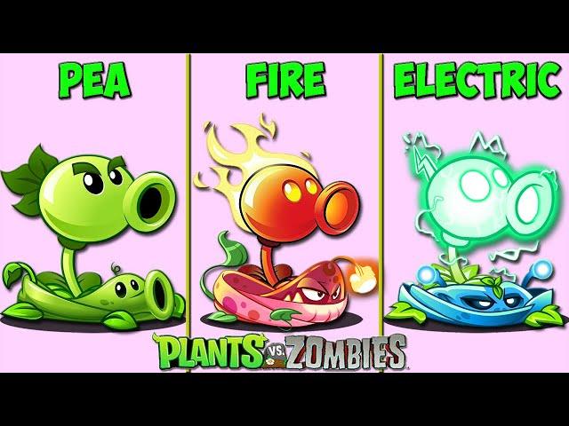 Tournament 3 Team Pea X Fire X Electric - Who Will Win? - PvZ 2 Plant Vs Plant