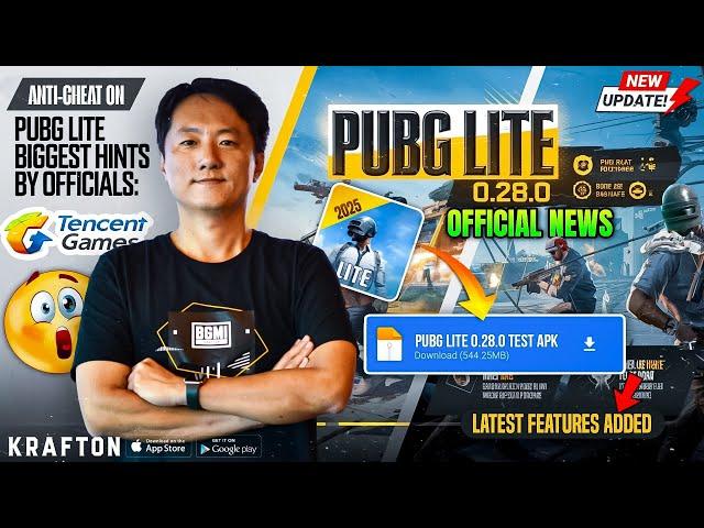 Pubg Lite Update Biggest Hints ? | Official News | Pubg Lite 0.28.0 New Update | Pubg Lite 2025!