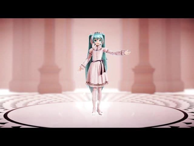 MMD Realistic cloth physics Test (Princess Blanche Miku), (Read description)