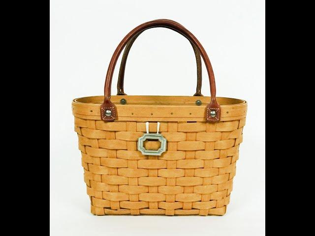 Longaberger Boardwalk Medium Woven Basket 40207 Tote Protector Pewter Charm