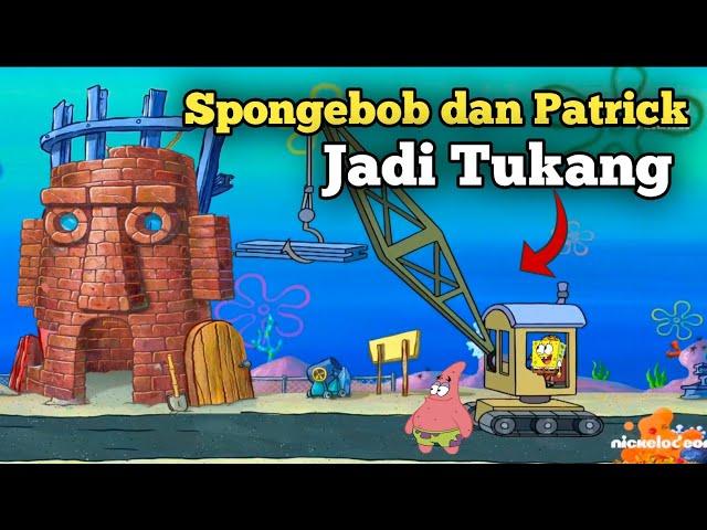 Detik detik Spongebob dan Patrick jadi tukang  alur cerita kartun