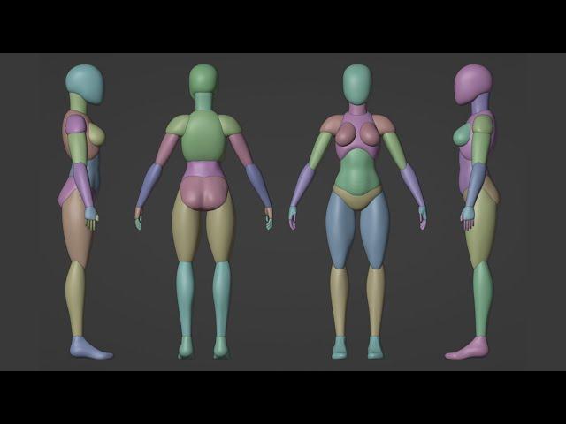 Blocking Out - Blender Character Sculpting Tutorial  I Part 1