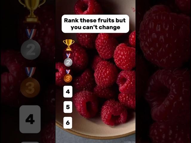 Rank these fruits but you can’t change  #shorts #ranking #fruit #trending #viral #funny #fyp