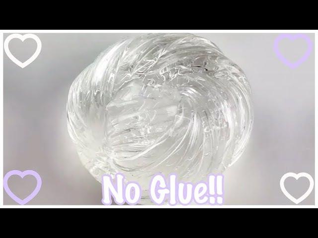 How To Make Quick And Easy No Glue Clear Slime Under 5 Minutes!!