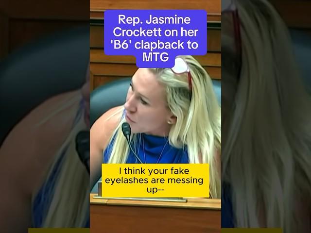 Rep. Jasmine Crockett on her ‘B6’ clapback to MTG