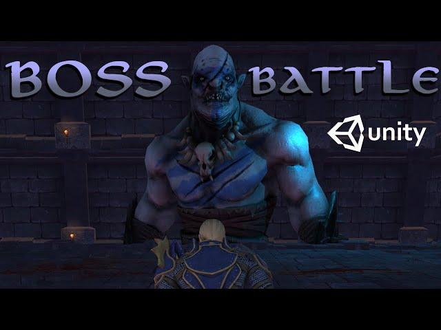 How to make boss battle in Unity| Unity Boss fight | Boss Fight scene | Unity God of War-style Boss