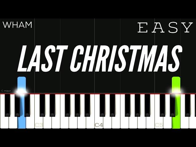 Wham! - Last Christmas | EASY Piano Tutorial