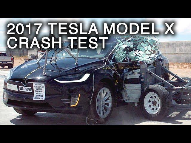 2017 Tesla Model X Side Crash Test