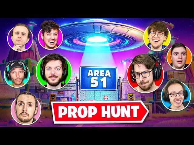 NASCONDINO NELL'AREA 51! (nostra mappa) Serata Prop Hunt Fortnite iNoob