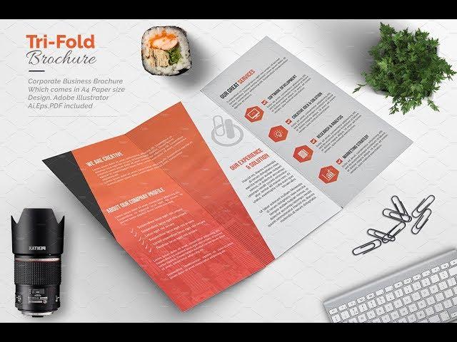 Tri-fold Brochure-Multipurpose Brochure Template | Creative Market