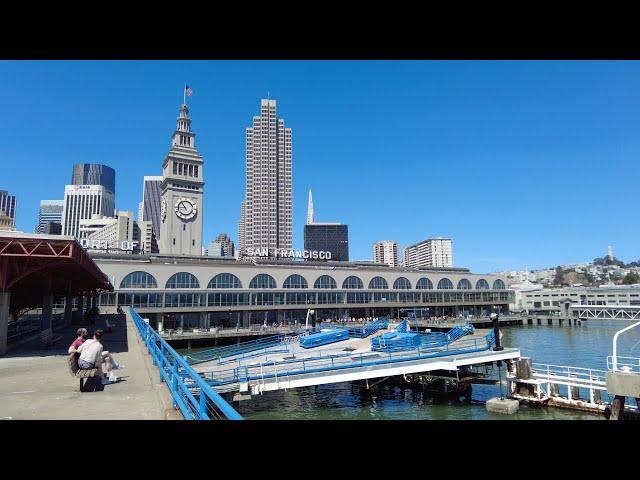 [4K] EMBARCADERO & FERRY BUILDING, SAN FRANCISCO, CALIFORNIA, USA (June 16, 2024, 9:00 AM)