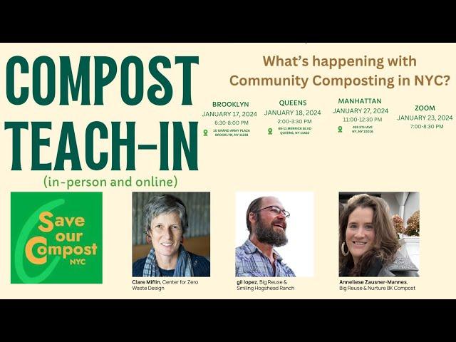 Save Our Compost Teach-In