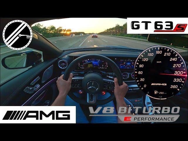 Mercedes-AMG GT 63 S E PERFORMANCE | 843 PS | Top Speed Drive German Autobahn No Speed Limit POV