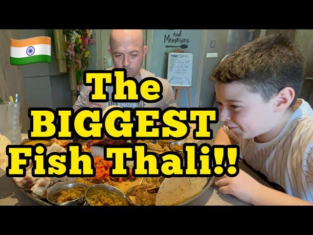 Westerners Try BIGGEST FISH THALI In INDIA  