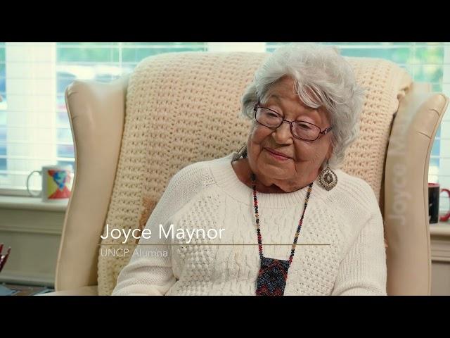 UNC Pembroke Alumna Elder, Joyce Maynor - Old Main is special.