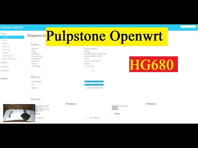 Cara instal Pulpstone Openwrt di stb HG680