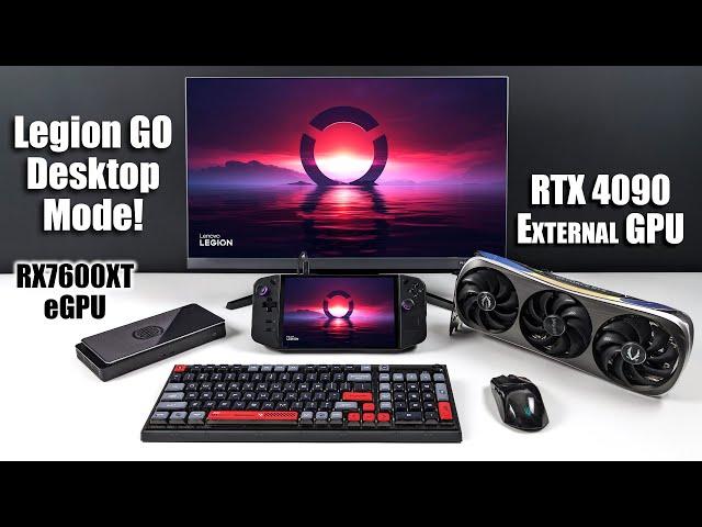 The Lenovo Legion GO With An RTX 4090 Is Insane! Docked Mode Power