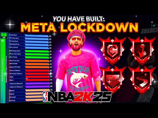 My "META LOCKDOWN" BUILD IS DOMINATING NBA 2K25! BEST LOCK BUILD on NBA 2K25