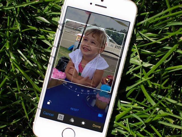 How to straighten photos using smart composition tools in iOS 8