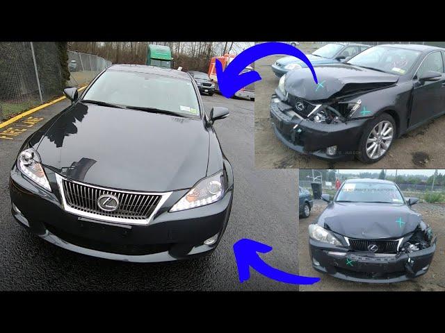 Front End Collision Repair Complete / Lexus is250 / Cheap Salvage Rebuild on a Low Budget