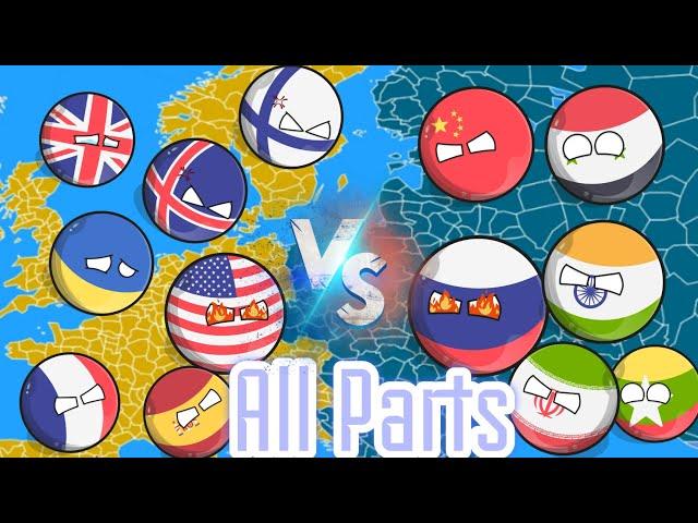 Team USA vs Team Russia : Who Will win? || countryballs  #countryballs  #history #maps